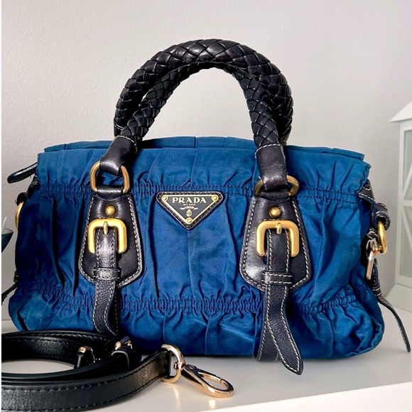 Prada Handbags - Prada Tessuto Nylon and Leather Gaufré Satchel. A truly timeless piece.